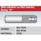 Stift cilindric cu filet interior forma D otel DIN7979 ISO8733